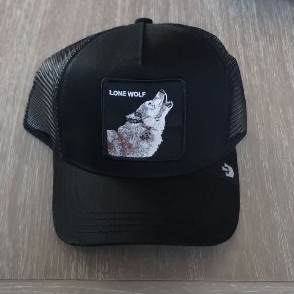 Goorin Bros Lone Wolf Black Cap OS‎ Nwt - Picture 4 of 5